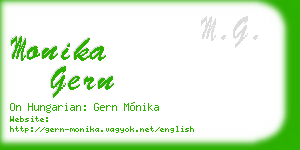 monika gern business card
